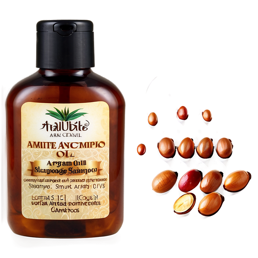 Argan Oil Shampoo Bottle Png 06132024