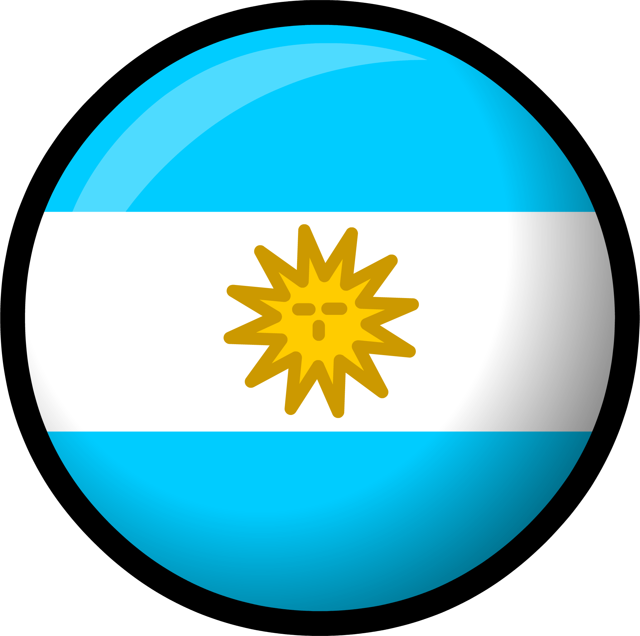 Argentina Flag Button