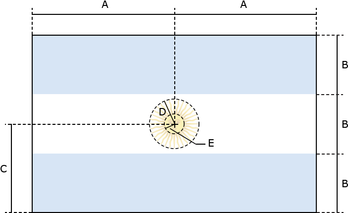 Argentina Flag Dimensions