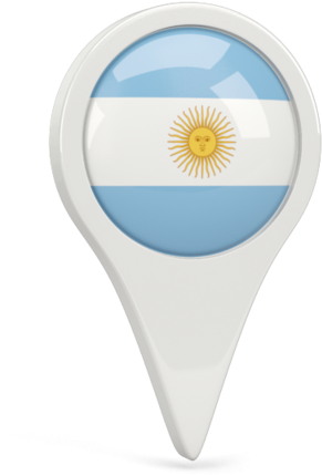 Round Pin Icon - Argentina Flag Pin Icon, HD Png Download PNG with transparent background