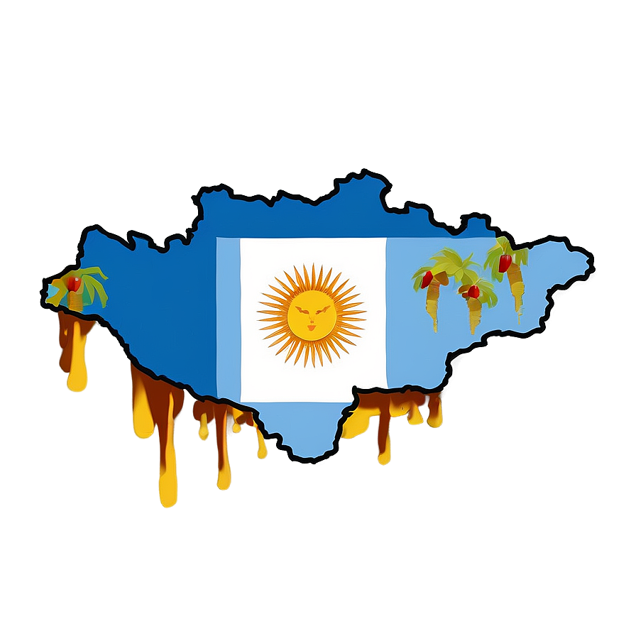 Argentina Map Outline Png Qoo