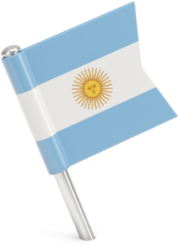 Square Flag Pin - Argentina Flag Pin Png, Transparent Png PNG with transparent background