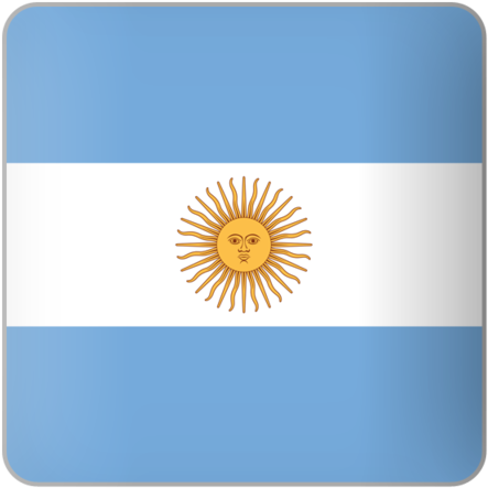 Argentina Flag Icon Png, Transparent Png PNG with transparent background