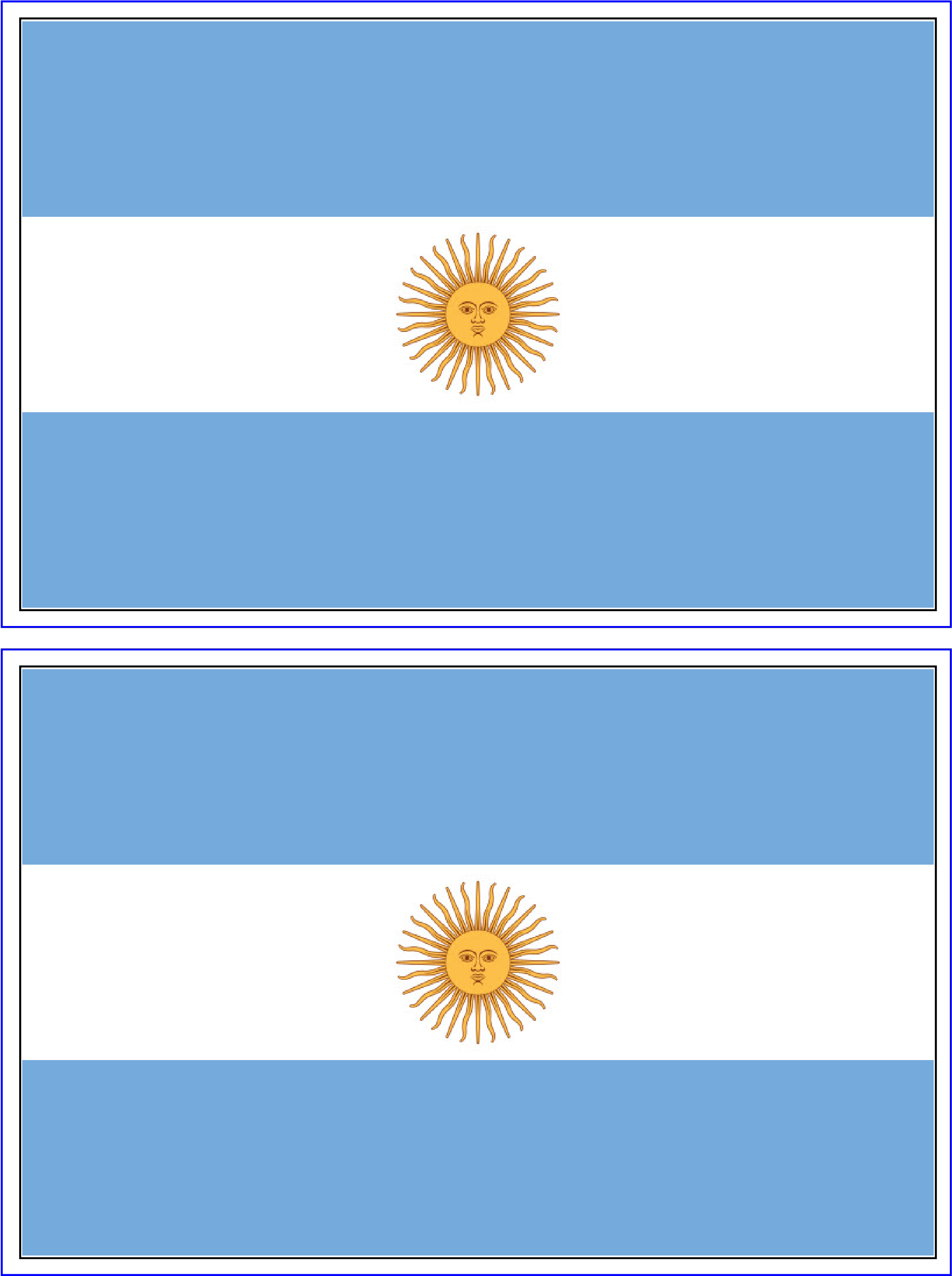 Printable Small Argentina Flag, HD Png Download PNG with transparent background