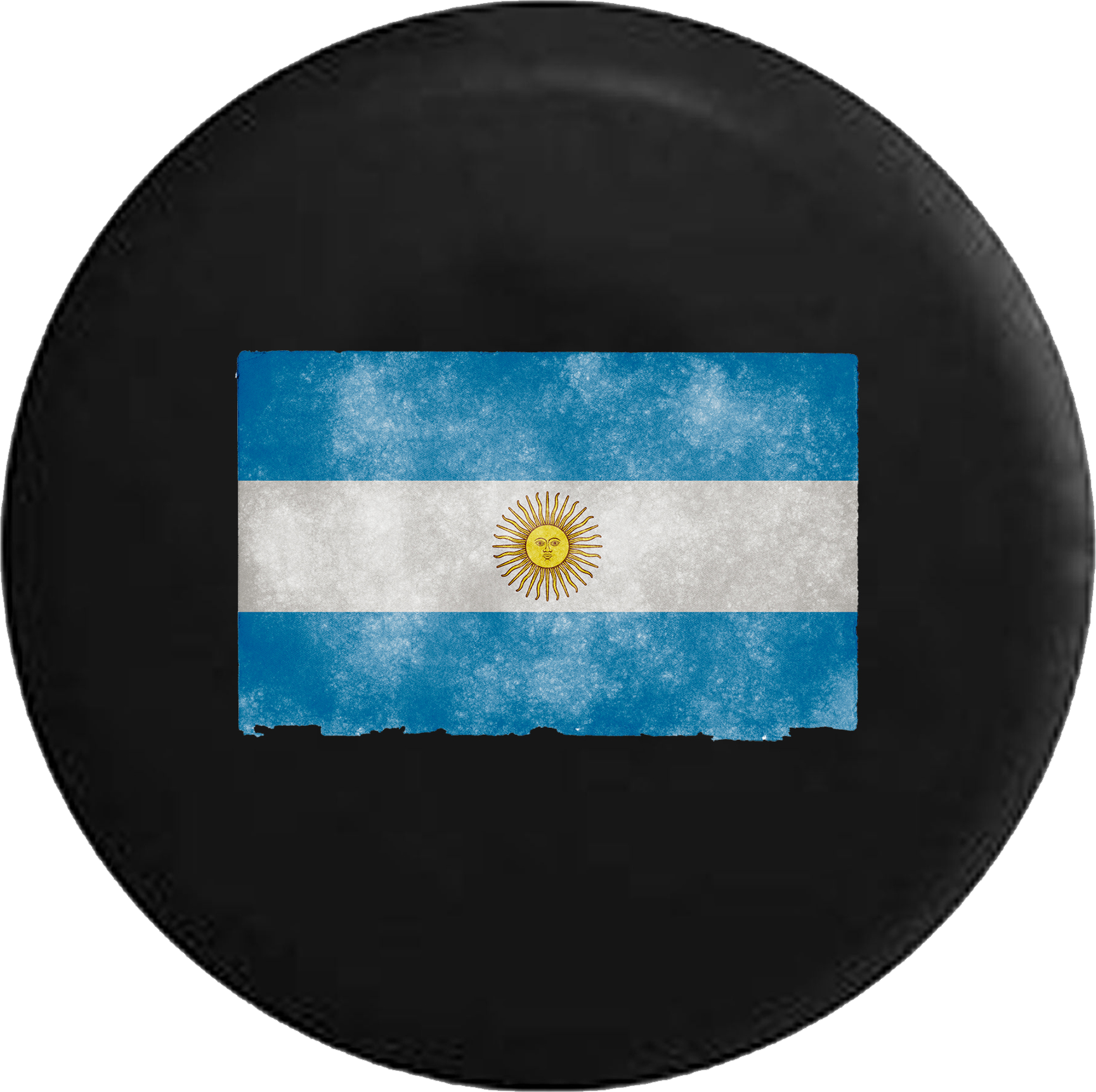 Argentinian Flag Vinyl Record Design