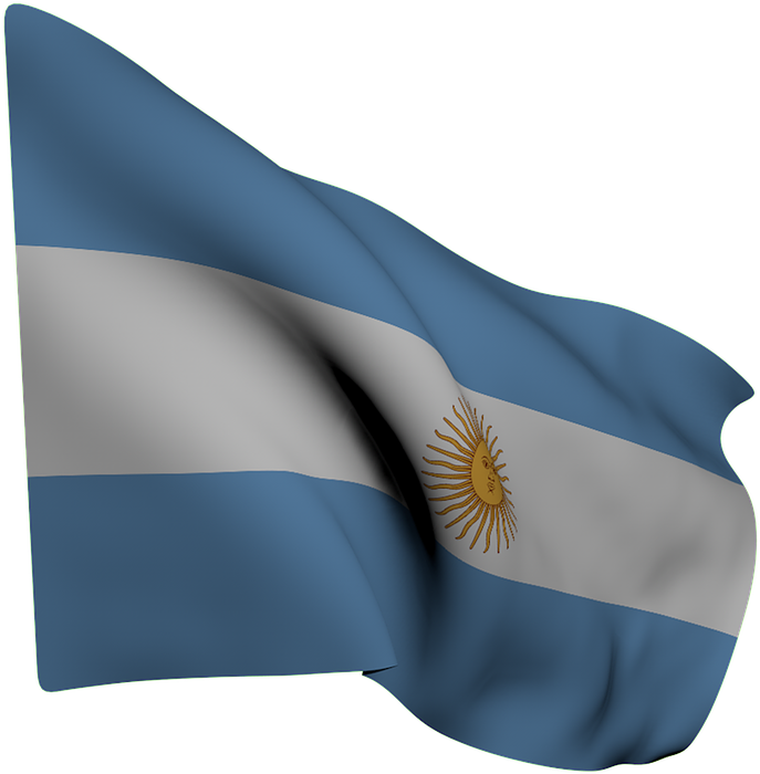 Argentinian Flag Waving