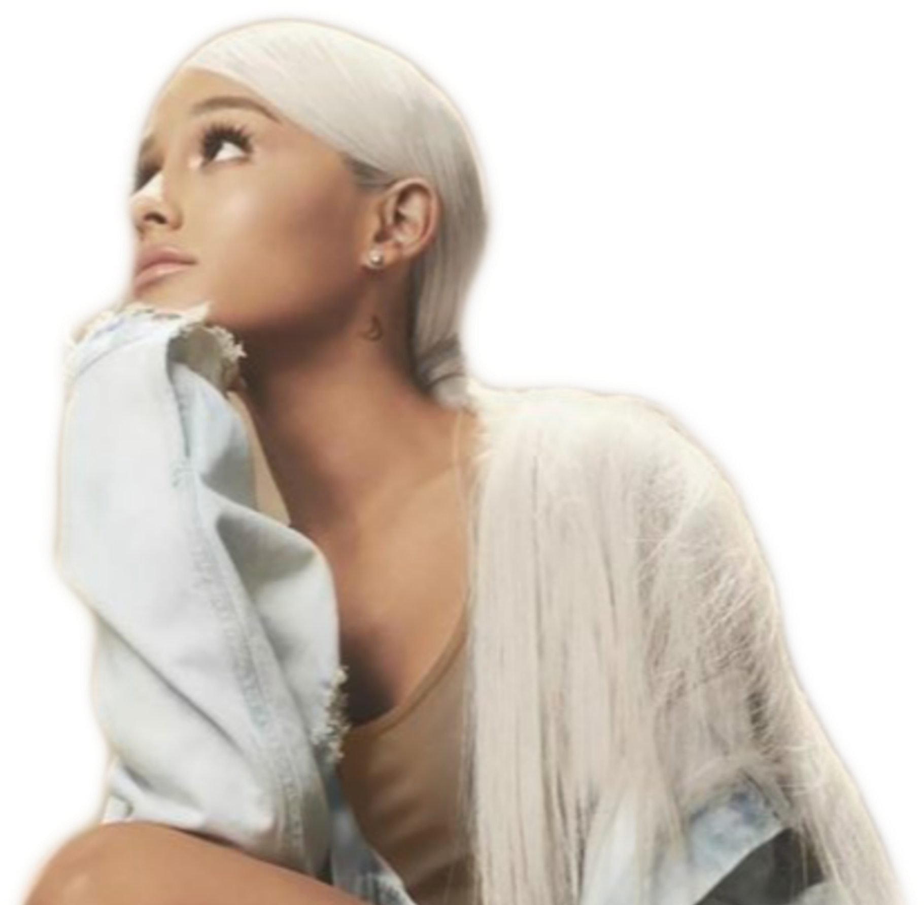 Ariana Grande Platinum Blonde Hair