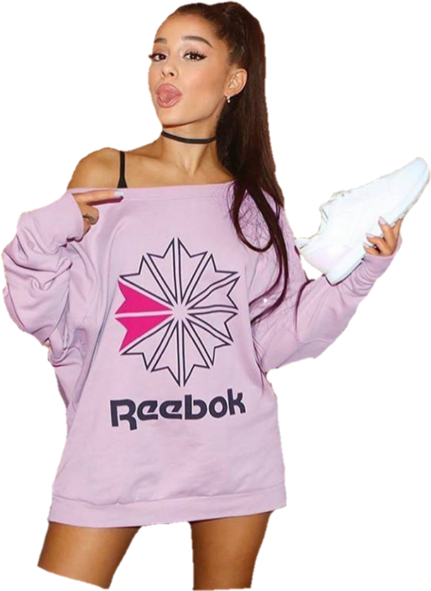Ariana Grande, Reebok, And Ariana Image - Ariana Grande White Reeboks, HD Png Download PNG with transparent background