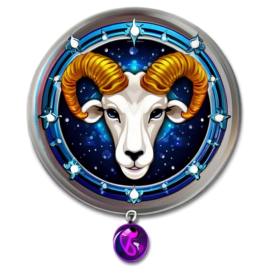 Aries Horoscope Badge Png 61