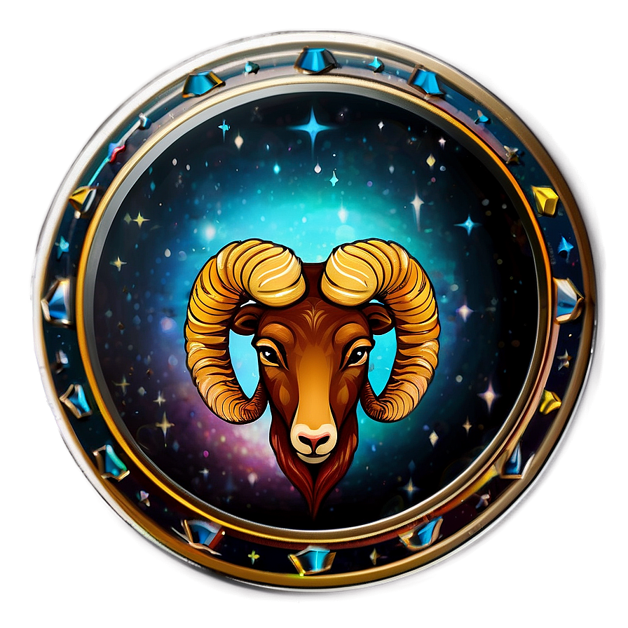 Aries Horoscope Badge Png Cfw10