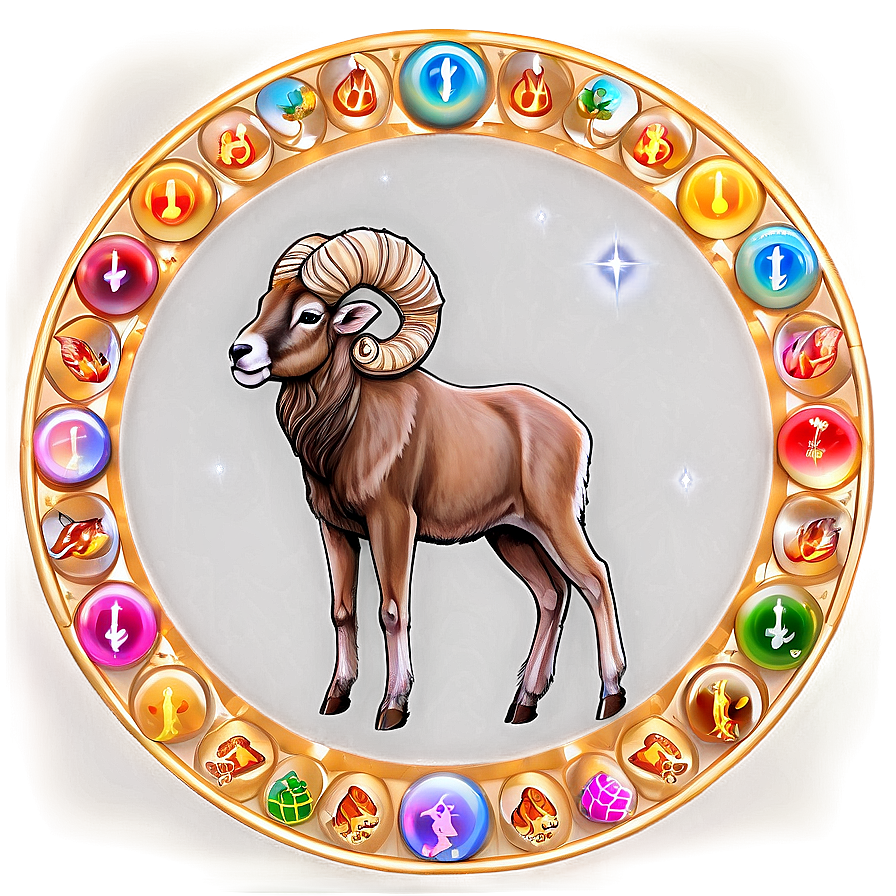 Aries Horoscope Wheel Png Nlp83