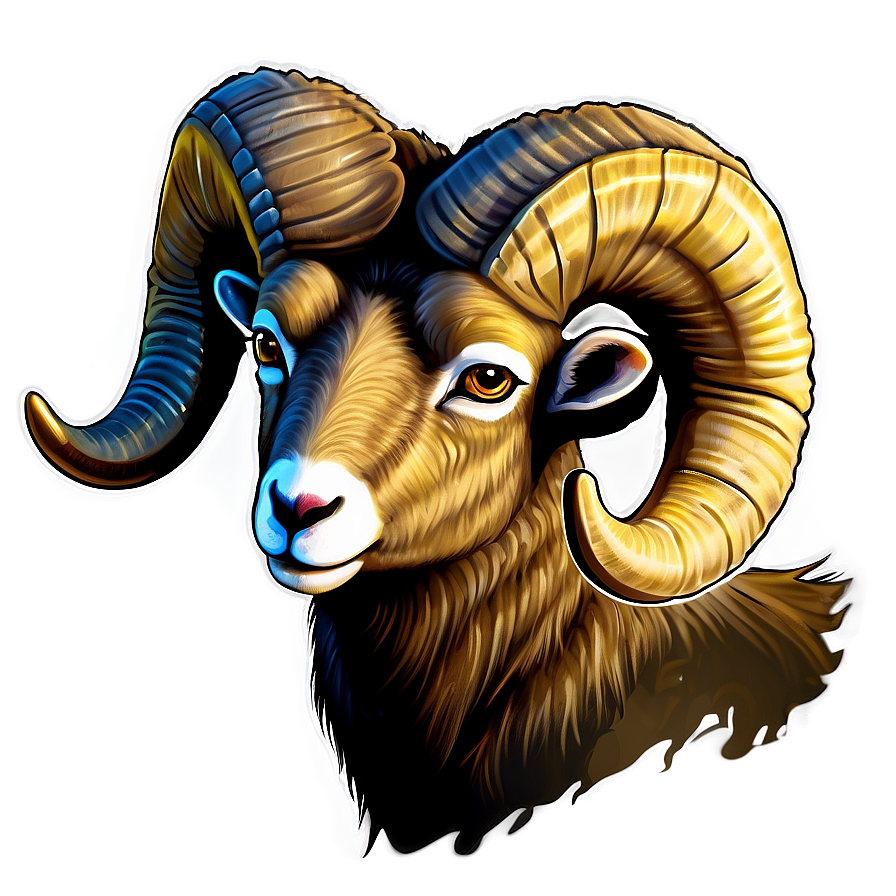 Aries Ram Illustration Png Iok54