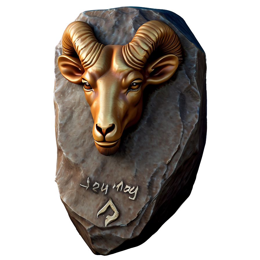 Aries Zodiac Stone Png Feb