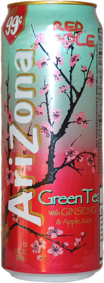 Arizona Iced Tea Green Tea Can, HD Png Download PNG with transparent background