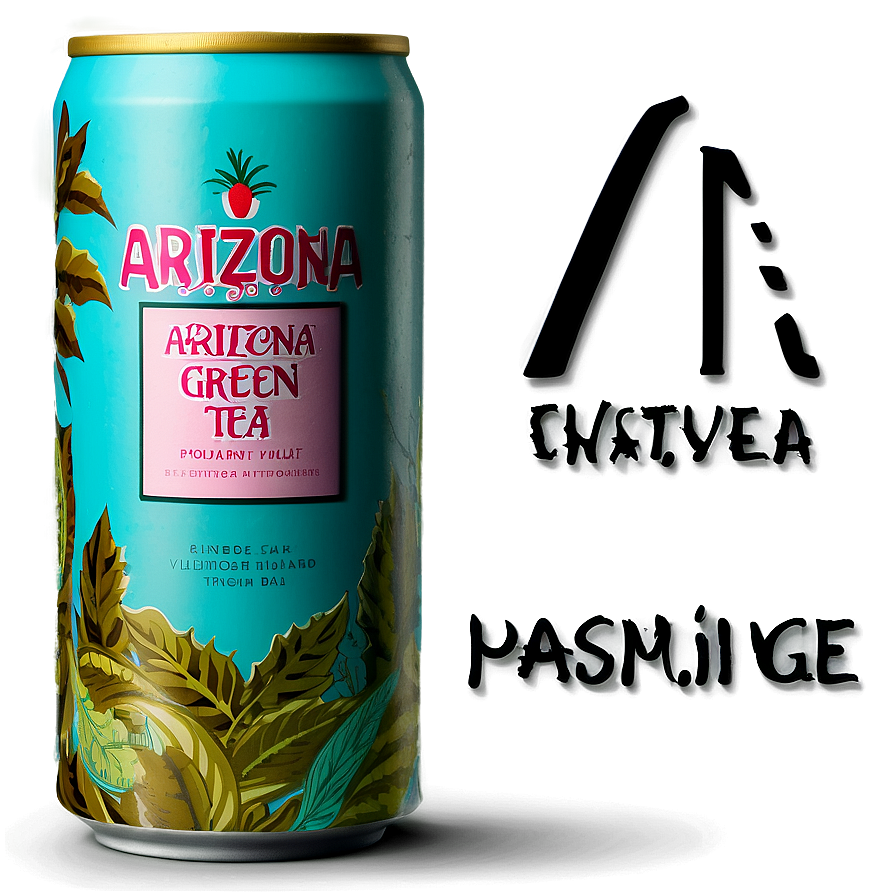 Arizona Green Tea Packaging PNG aqt42 PNG with transparent background