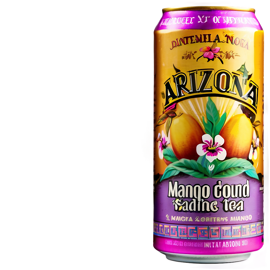 Arizona Mucho Mango Tea Can PNG 15 PNG with transparent background