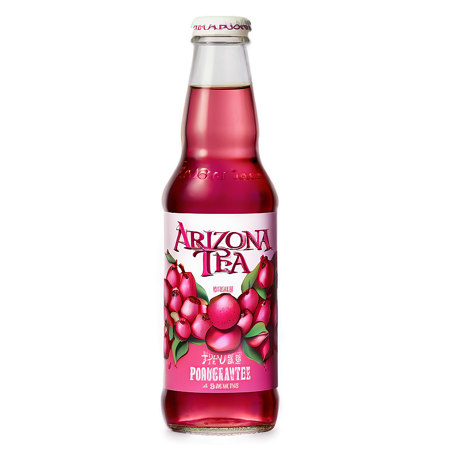 Arizona Tea Pomegranate Flavor PNG 06252024 PNG with transparent background