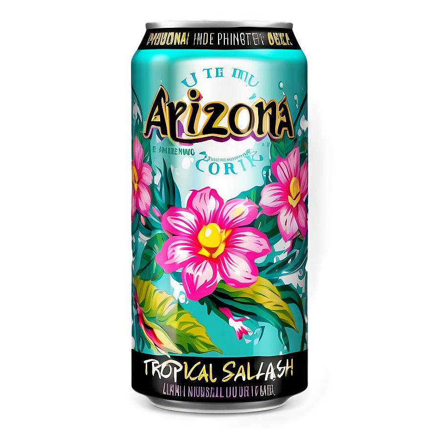 Arizona Tea Tropical Splash PNG cow30 PNG with transparent background