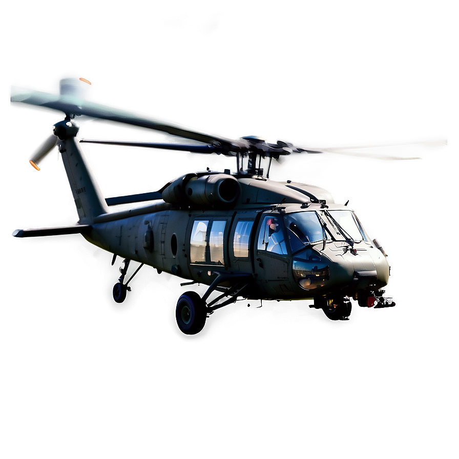 Armed Black Hawk Helicopter Png 06252024