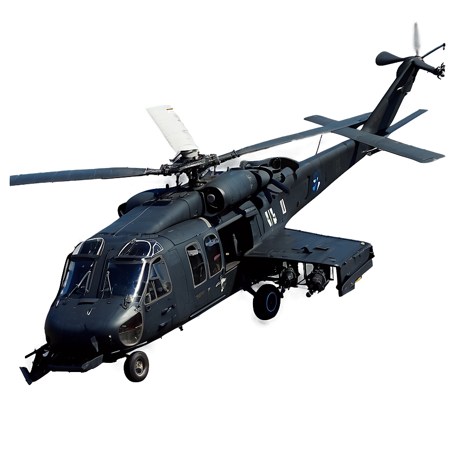 Armed Black Hawk Helicopter Png 06252024