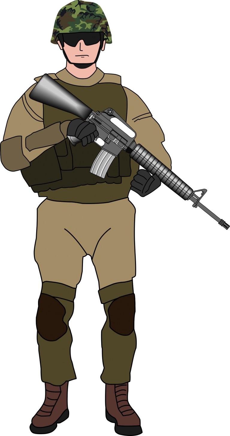 Armed Soldier Illustration