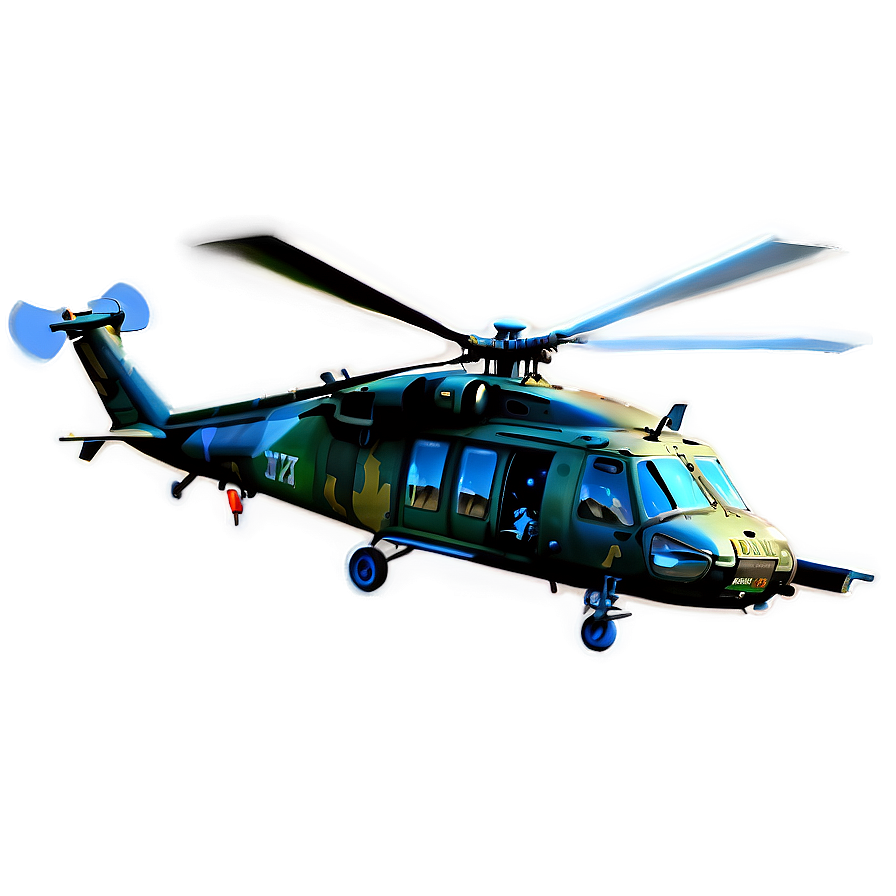 Army Black Hawk Helicopter Png Owi