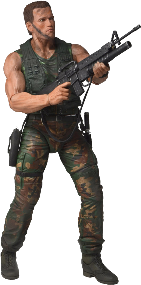 Arnold Schwarzenegger Predator Png - Neca Arnold Schwarzenegger, Transparent Png PNG with transparent background