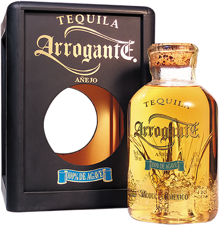 Arrogante Anejo Tequila Bottleand Box