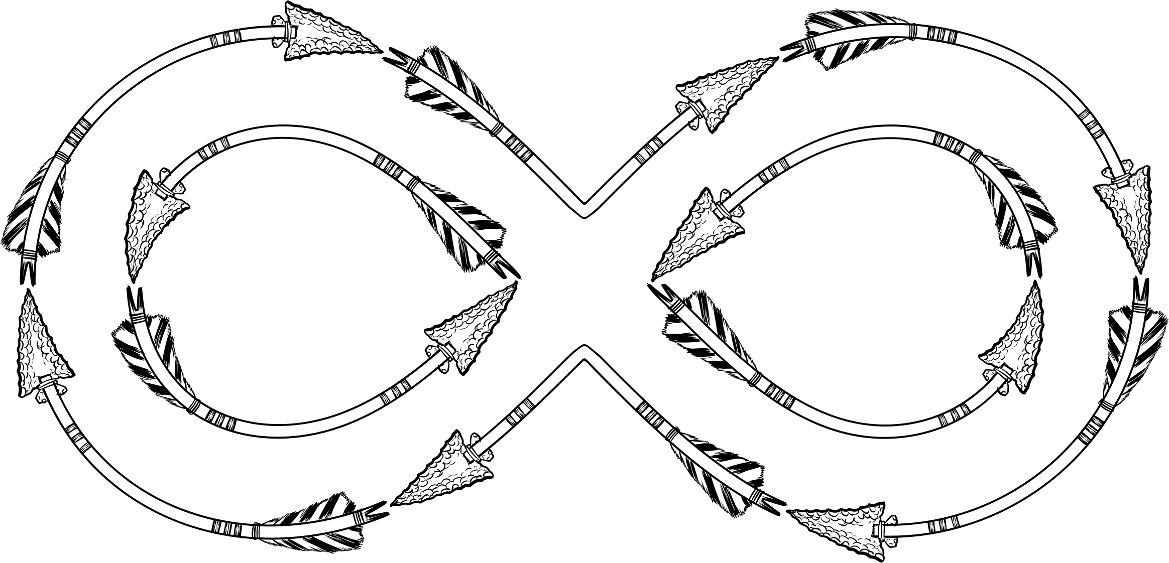 Infinity Transparent Arrow - Infinity Arrows, HD Png Download PNG with transparent background