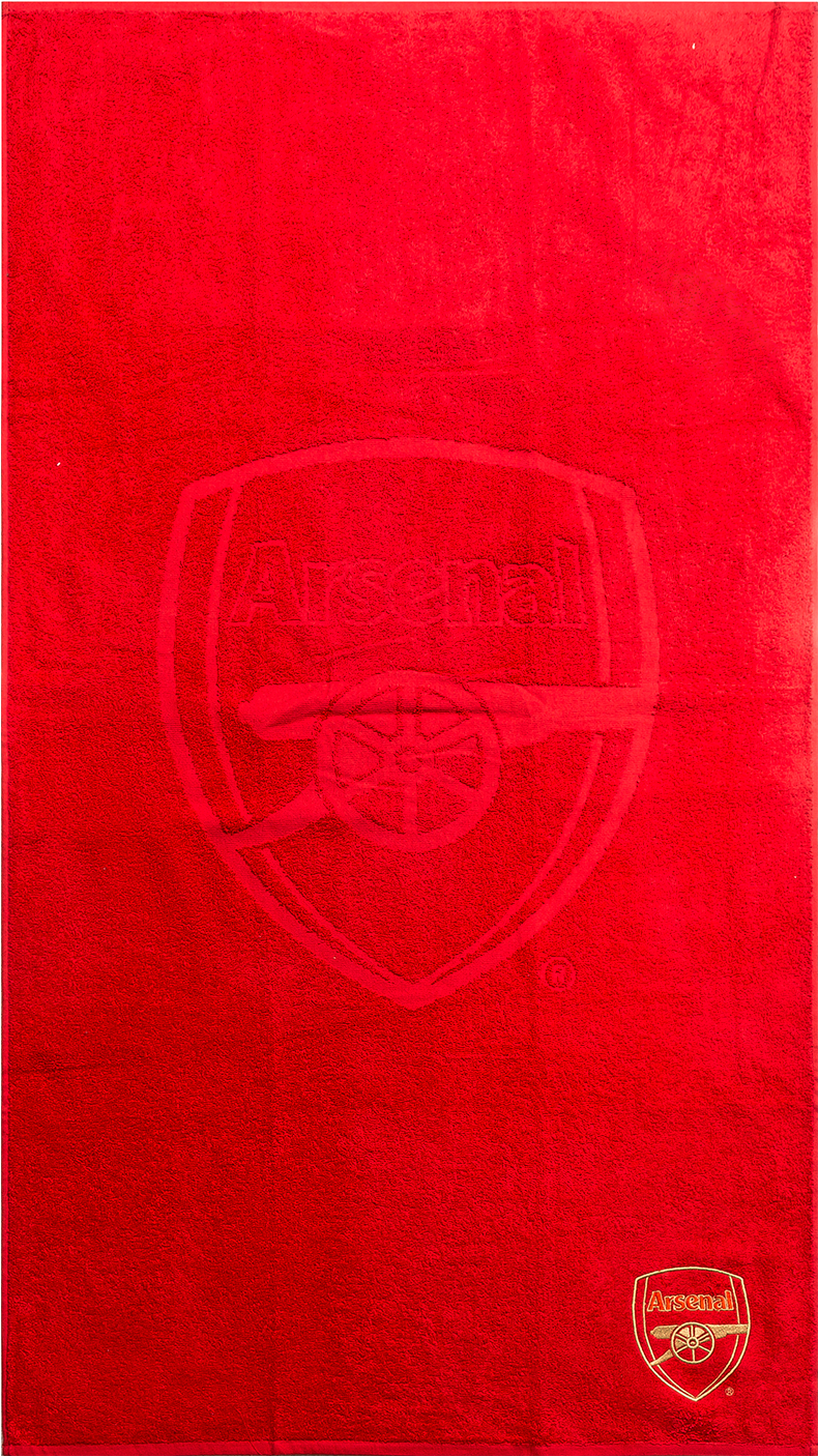 Arsenal Embossed Red Towel