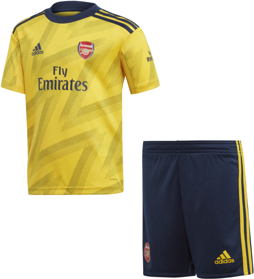 Arsenal Fc 19/20 Away Minikit'Title='arsenal Fc 19/20 - Arsenal Full Away Kit, HD Png Download PNG with transparent background