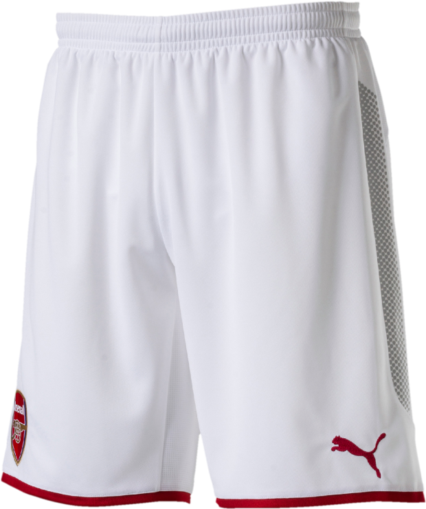 Arsenal White Shorts Product Showcase