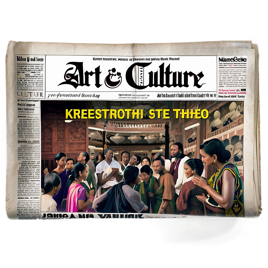 Art And Culture Newspaper Png 3