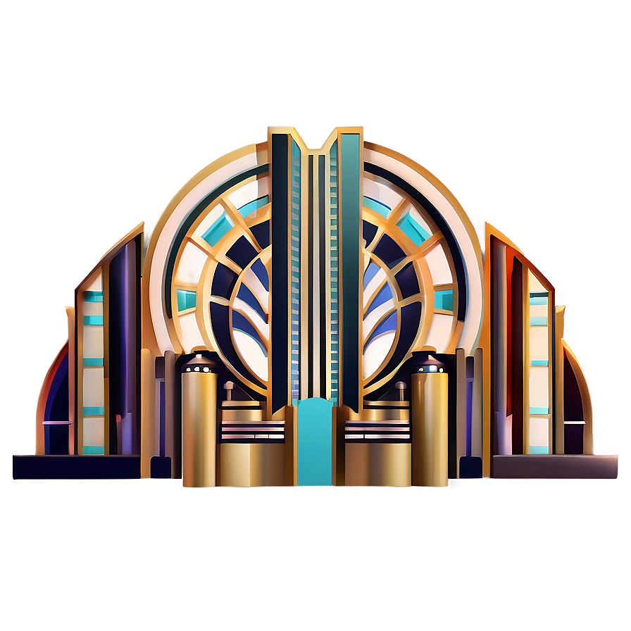 Art Deco Architecture Design Png 11