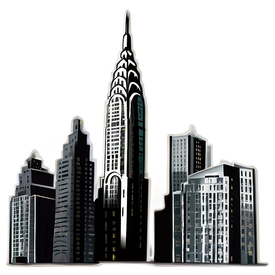 Art Deco Chrysler Building Design Png Fao