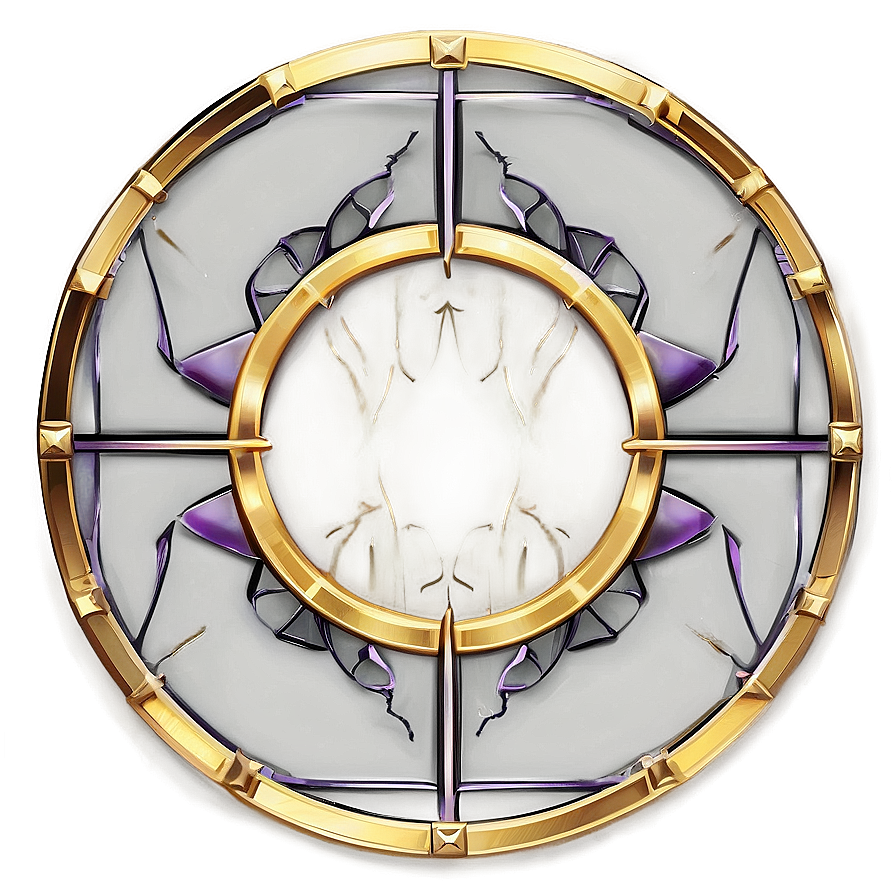 Art Deco Gold Circle Frame PNG obp PNG image with a transparent background, free high-resolution download