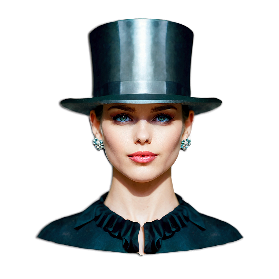 Art Deco Inspired Top Hat Png Mij95