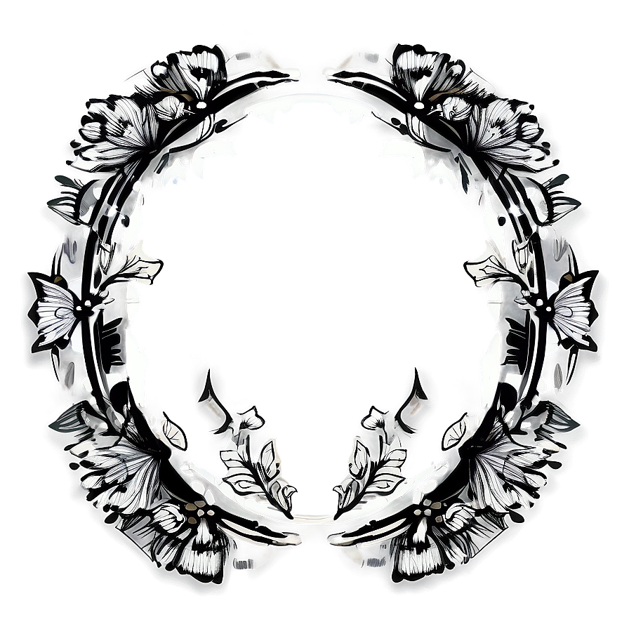 Art Deco Inspired Wreath Png 05242024