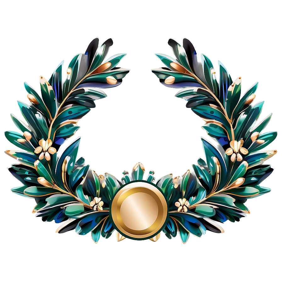 Art Deco Inspired Wreath Png 3