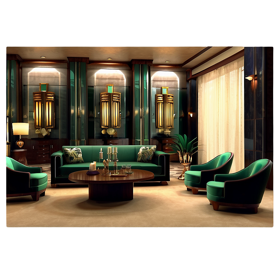 Art Deco Living Room Png 05242024