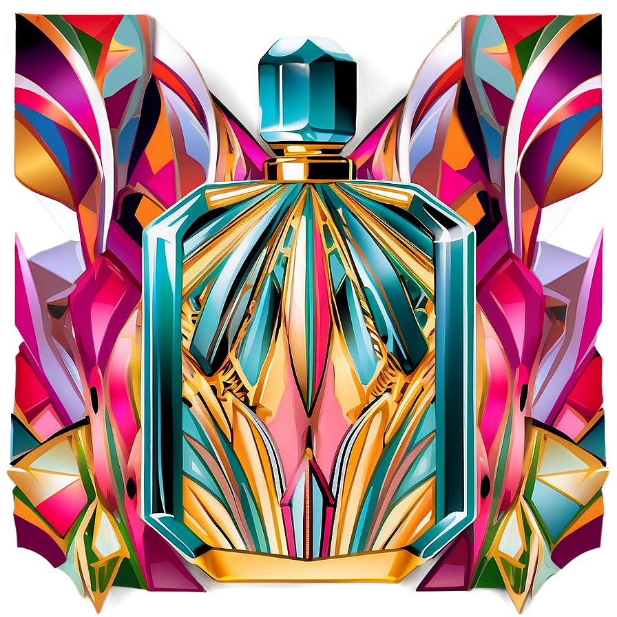 Art Deco Perfume Bottle Png 05242024