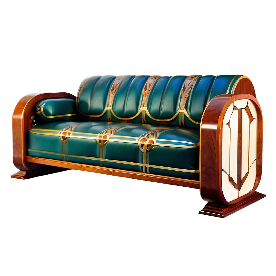 Art Deco Sofa Style Png Dnl