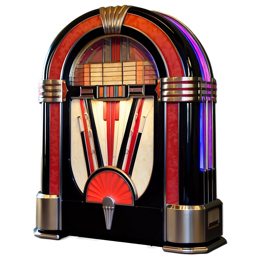 Art Deco Style Jukebox Png Kaj