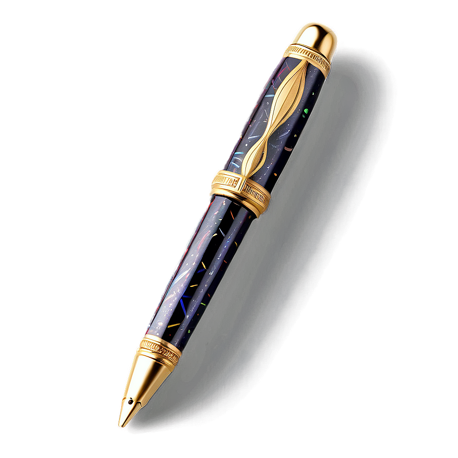 Art Deco Style Pen Png 05252024