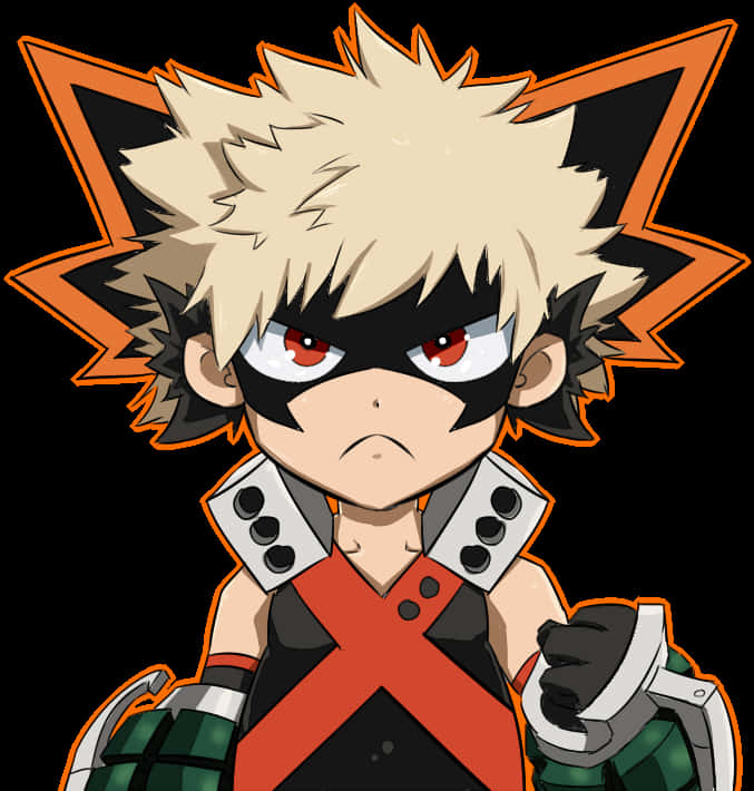 Art Id - - My Hero Academia Kacchan Chibi, HD Png Download PNG with transparent background