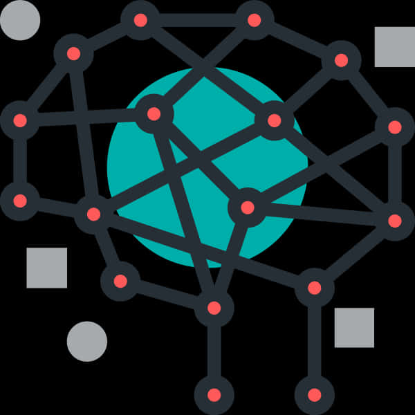 Artificial Intelligence Network Graphic PNG with transparent background