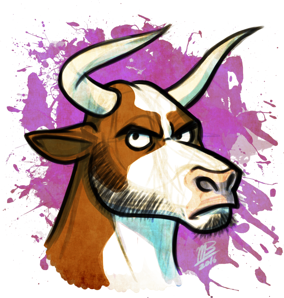 Artistic Bull Illustration2016