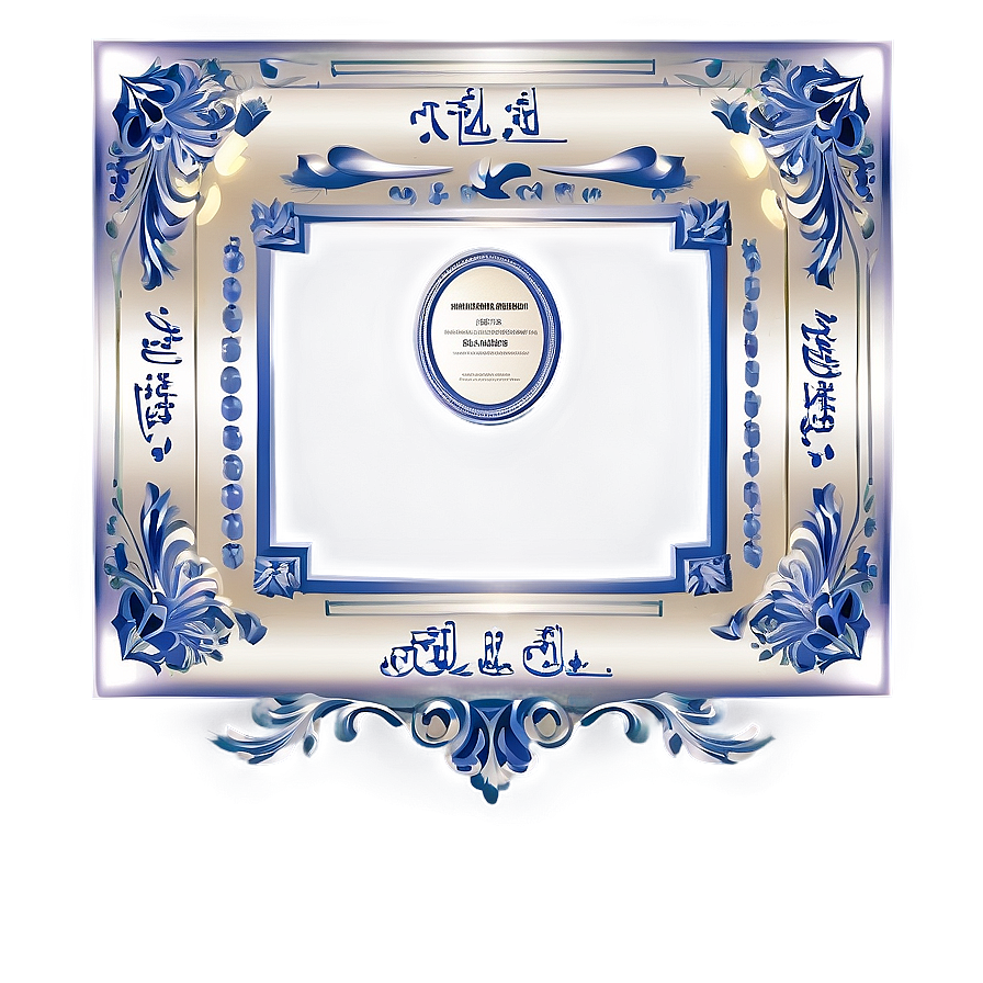 Artistic Certificate Frame Png Bdx42