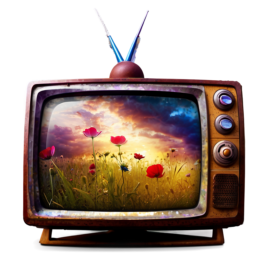 Artistic Design Television Png 4