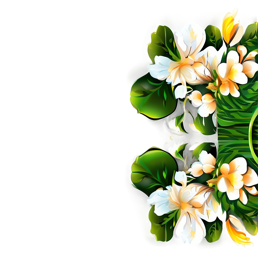 Artistic Floral Pattern Png Usw